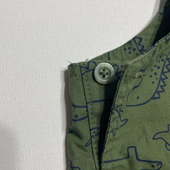 Baby Adaptive Dino Print Knit Overall - Picture 5 of 12